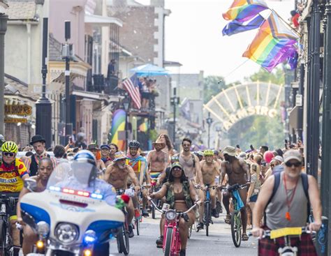 naked bike ride nola|Photos: World Naked Bike Ride rolls through New Orleans.